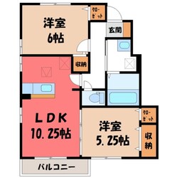 サングリーン Bの物件間取画像